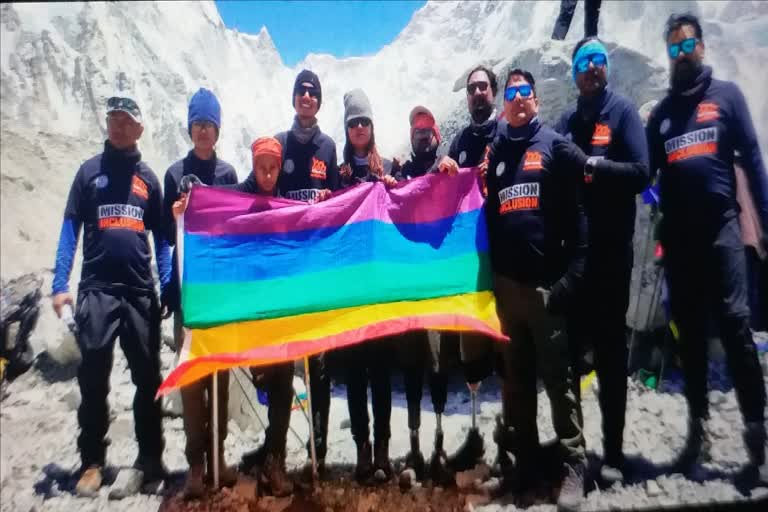 Chitrasen Sahu with eight companions conquered Everest