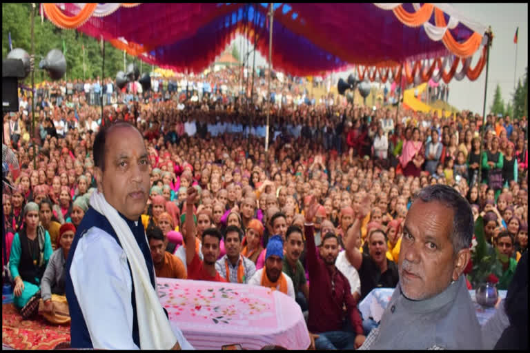 CM Jairam thakur visit to Mandi