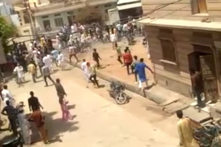 Stone Pelting Between two Sides Over Molestation in Nagaur