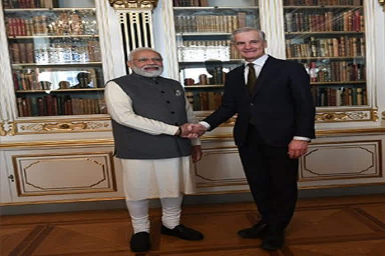 Modi, who arrived here on Tuesday from Berlin on the second leg of his visit to three European nations, met Store on the sidelines of the second India-Nordic Summit in the Danish capital