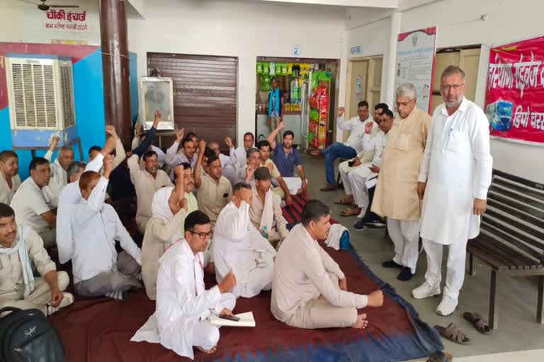 roadways employees protest in charkhi dadri