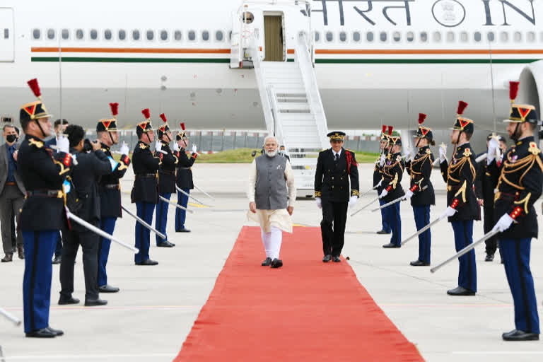 PM Modi Arrives In Paris On Final Leg Of His Three-nation Visit, Pm ...