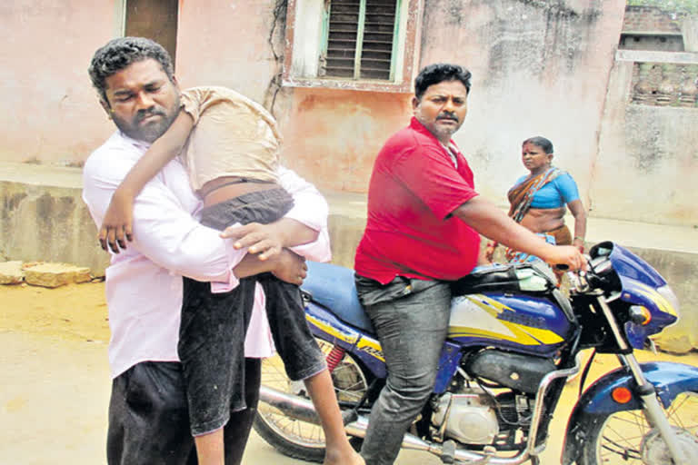 dead body on two wheeler