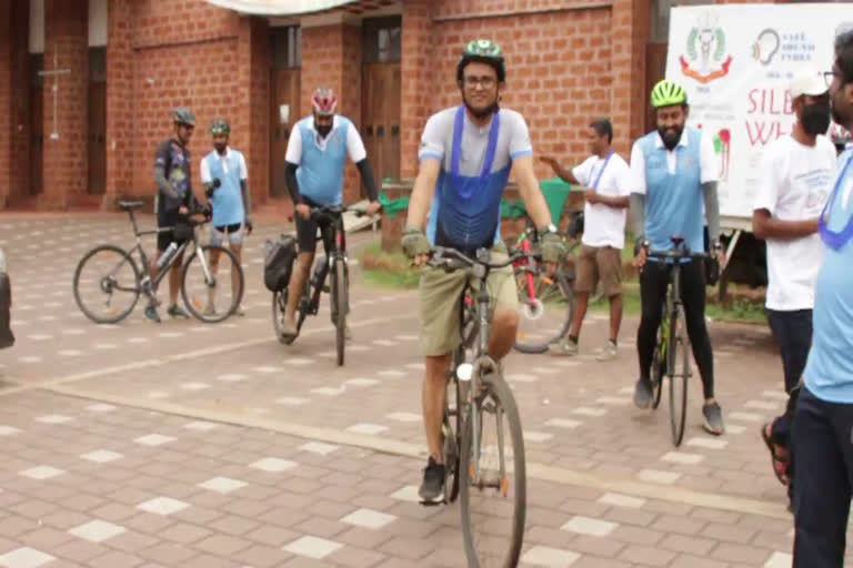 ബോധവൽകര സൈക്കിള്‍ റാലി  cycle rally kozhikode  prevent Noise Pollution campaign  സുരക്ഷിത ശബ്‌ദം പൗരാവകാശം  ശബ്‌ദ മലീനികരണത്തിനെതിരെ റാലി