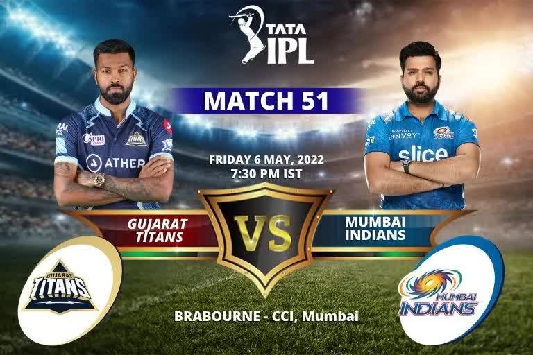 IPL 2022: પ્લેઓફ માટે ટિકિટ મેળવવા GT અને MI આજે આમને-સામને