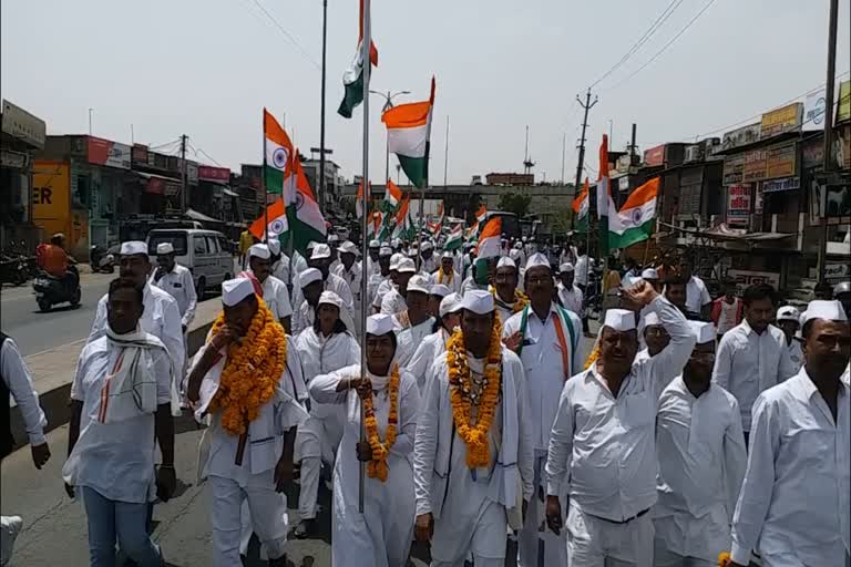 Azadi gaurav yatra entered Ajmer