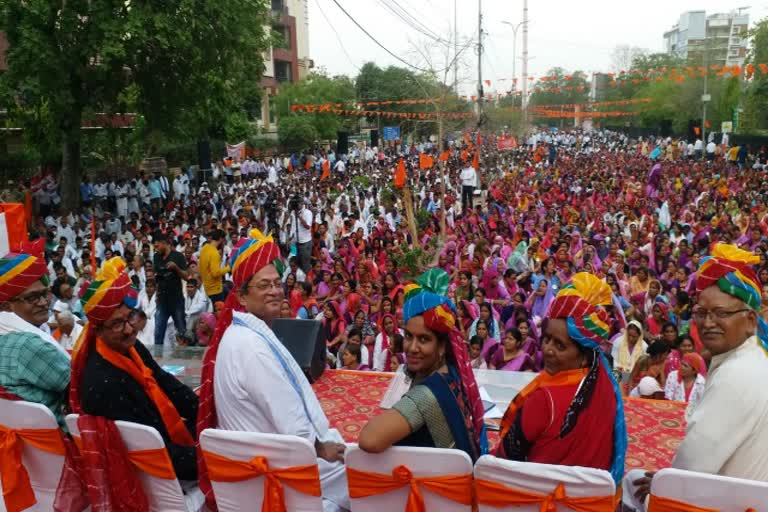 Bhartiya Mazdoor Sangh Rally in Jaipur