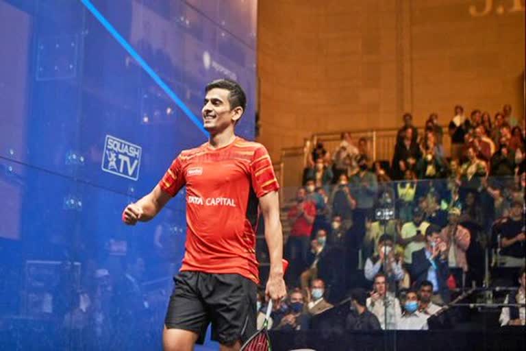 Saurav Ghosal  Saurav Ghoshal  Sports news  Squash  स्क्वाश खिलाड़ी सौरव घोषाल  टूर्नामेंट ऑफ चैंपियंस सेमीफाइनल  कौन हैं सौरव घोषाल  स्क्वाश  saurav ghosal enters in tournament of champions  Tournament of Champions semi-final  who is Saurav Ghoshal