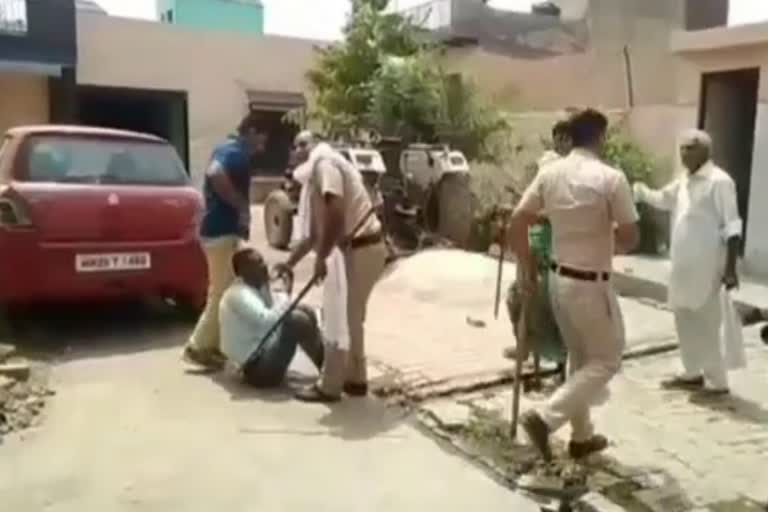 Attack on the police team in palwal