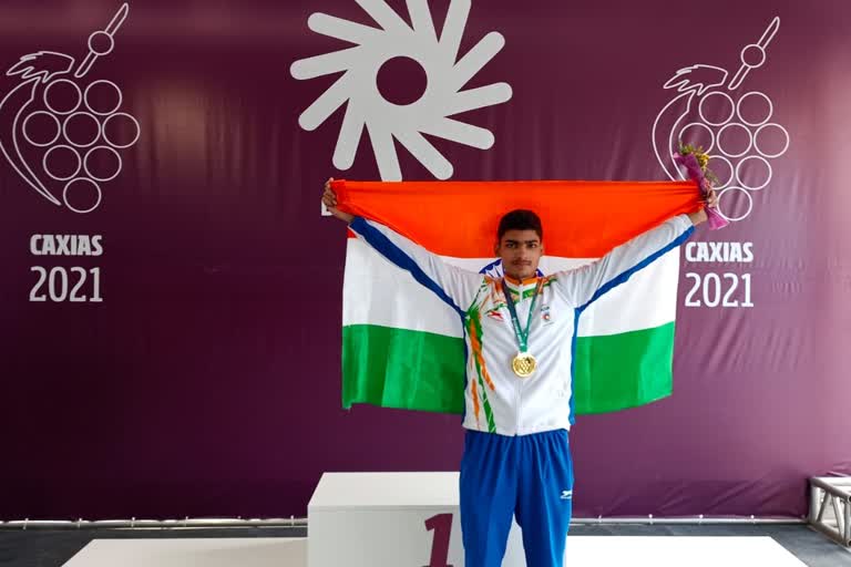 Abhinav Deshwal wins gold, Abhinav Deshwal gold in Deaflympics, Deshwal gold in 10M Air Pistol, India Deshwal updates