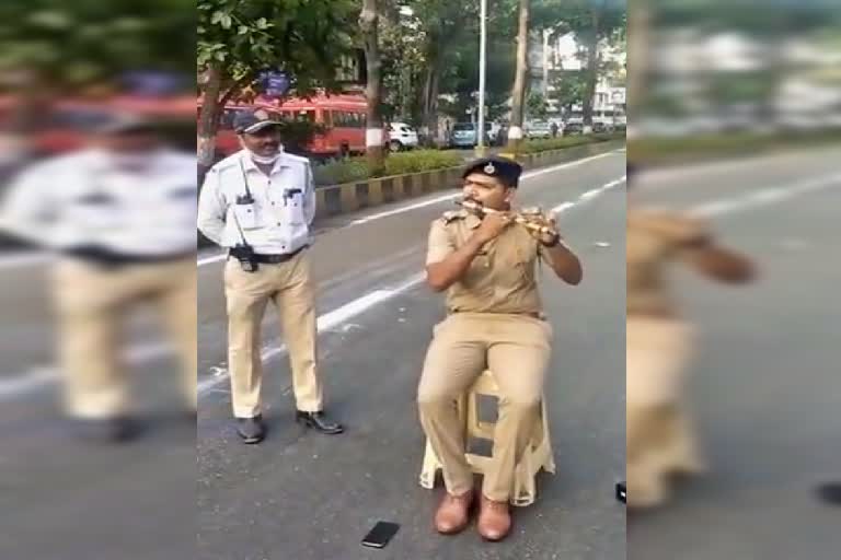 Police Playing Flute Mumbai
