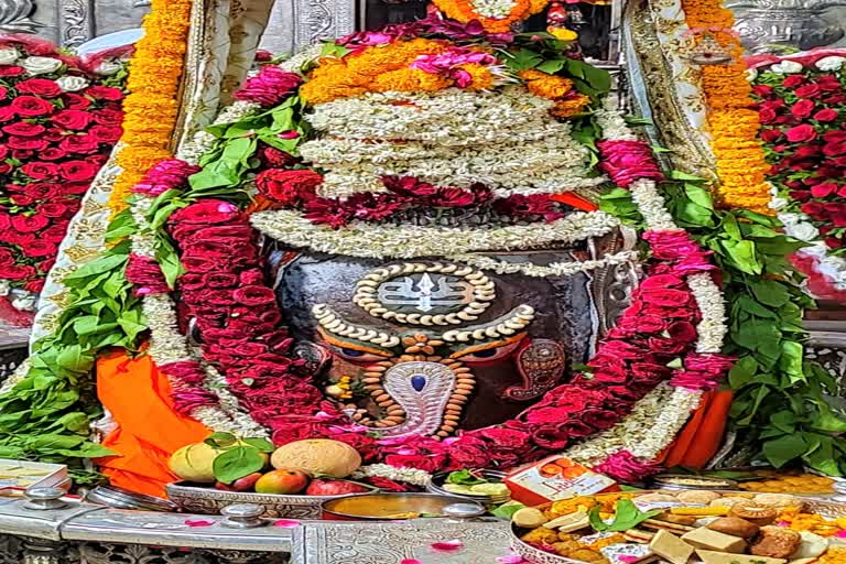 Ujjain Mahakaleshwar temple Baba Mahakal makeup on 9 May 2022