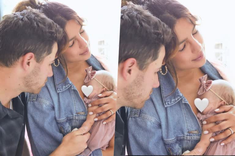 Priyanka Chopra brings daughter home  Priyanka and Nick shares first pic of daughter  Priyanka Nicks shares daughter pic  മകളുടെ ആദ്യ ചിത്രം പങ്കുവച്ച്‌ പ്രിയങ്കയും നിക്കും  100 ദിവസങ്ങള്‍ക്ക് ശേഷം ആശുപത്രിയില്‍ നിന്നും വീട്ടില്‍  ആദ്യ ചിത്രവുമായി പ്രിയങ്കയും നിക്കും  Nick Jonas post about daughter  Priyanka Chopra post about daughter  Priyanka Nick daughter post viral  Priyanka Nick blessed with a baby  Priyanka Nick baby name meaning