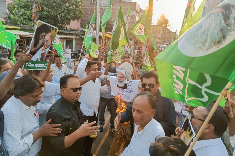 Demonstration of JMM worker in Jharkhand continues, akrosh march taken out across state