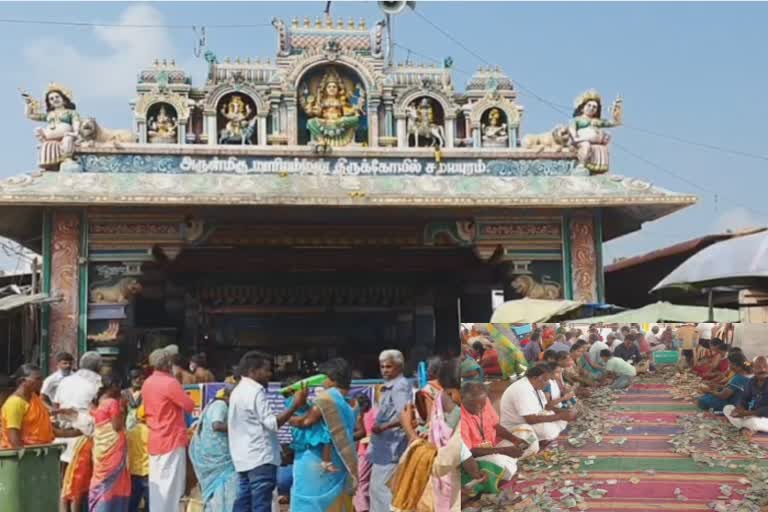 During last 12 days at Samayapuram Mariamman Temple devotees donated Rs. 1.41 crore in cash, 2 kg of gold and 5 kg of silver to temple