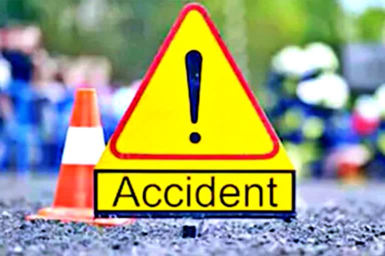 car hits a bike in nizamabad