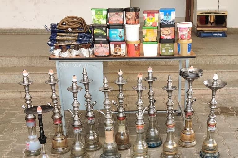 illegal hukka bar in Bengaluru: three arrested