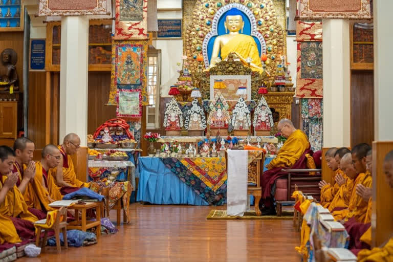 Dalai Lama participates in Mahakal Puja