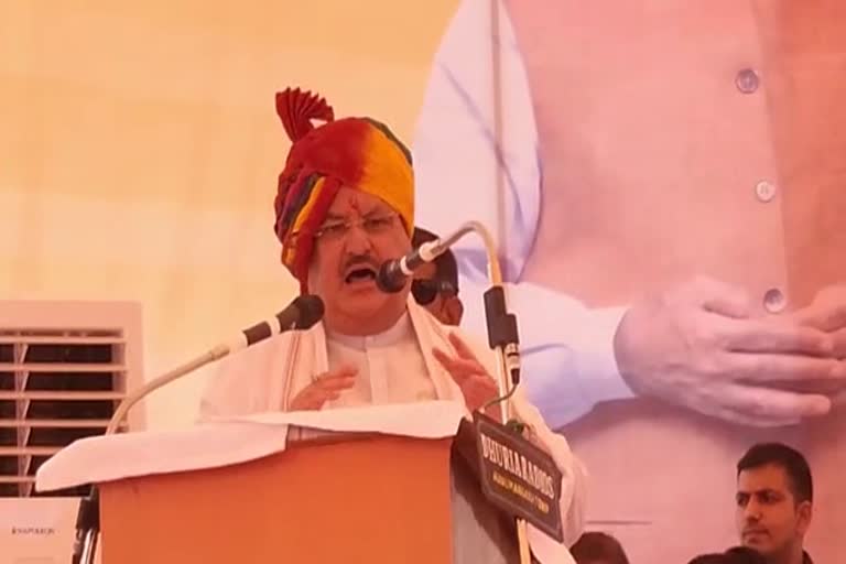 JP Nadda in Hanumangarh visit