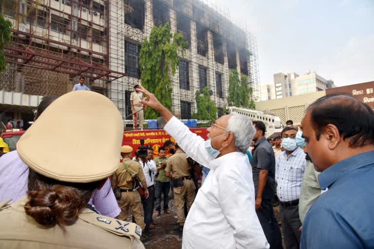 Fire at Visvesvaraya Bhavan