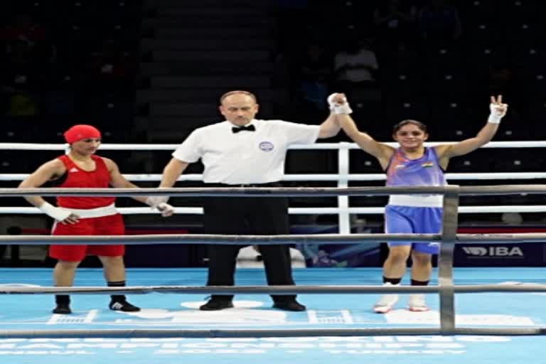 women's world boxing  pre quarter final  India's Anamika win  आईबीए महिला विश्व मुक्केबाजी चैंपियनशिप  प्री-क्वार्टर फाइनल  अनामिका जीतीं