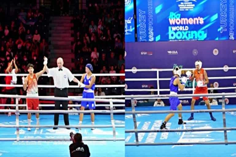 Women's World Boxing  भारतीय मुक्केबाज शिक्षा  महिला वर्ल्ड मुक्केबाजी  जेस्मीन  अनामिका  इस्तांबुल  आईबीए महिला विश्व मुक्केबाजी चैंपियनशिप  प्री-क्वार्टर फाइनल  Indian Boxer Shiksha  Jasmine  Anamika  Istanbul  IBA Women's World Boxing Championships  Pre-quarterfinals