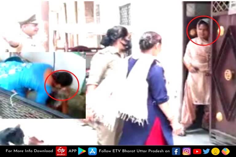 Violence  Kanpur latest news  etv bharat up news  बुजुर्ग सास की बेहरमी से पिटाई  बहू पहुंची जेल