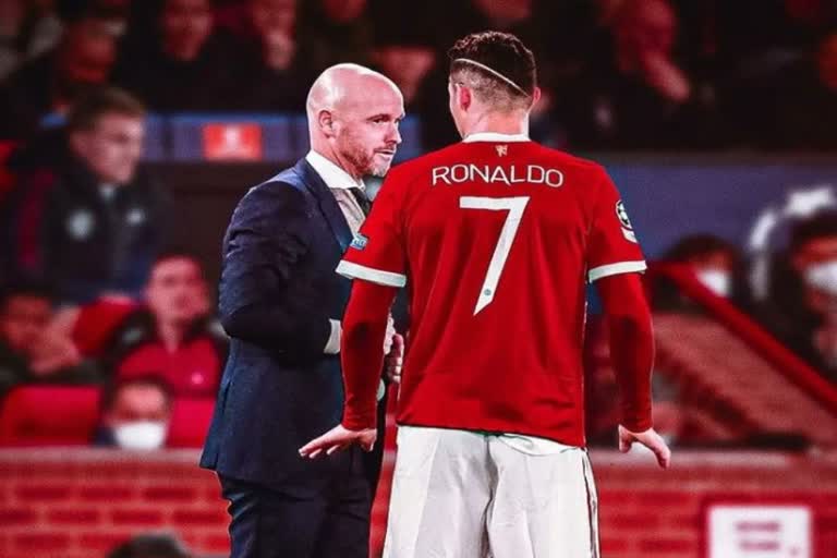 RONALDO EXCITED BY TEN HAG APPOINTMENT  Cristiano Ronaldo excited to work with Erik ten Hag  ടെൻ ഹാഗിന്‍റെ വരവിൽ ആവേശഭരിതനായി റൊണാൾഡോ  ക്രിസ്റ്റ്യാനോ റൊണാൾഡോ  Erik ten Hag  എറിക് ടെൻ ഹാഗ്  ronaldo breaks silence on ten hags appointment  manchester united new coach  Ronaldo has been impressed by Ten Hag  അടുത്ത സീസണിൽ കിരീടം നേടാനാകും ടെൻ ഹാഗിന്‍റെ വരവിൽ ആവേശഭരിതനായി റൊണാൾഡോ