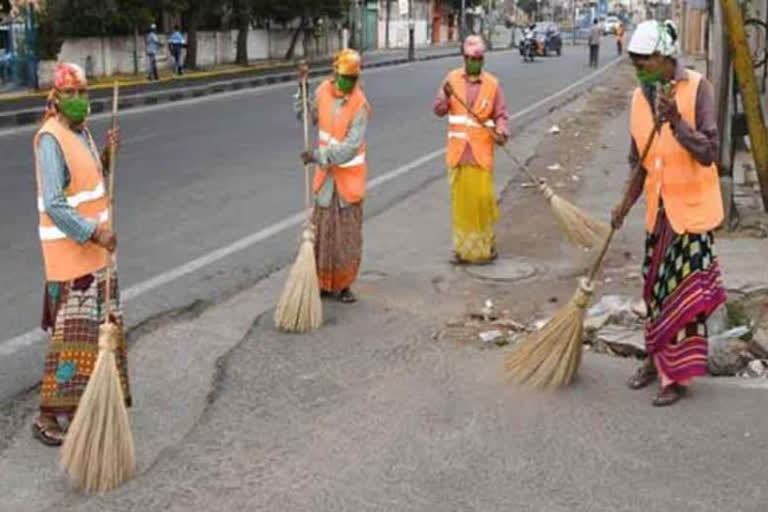 sanitation workers