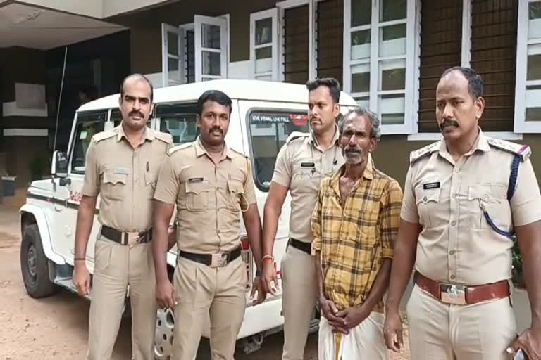 thief under custody in thiruvananthapuram  vellarada thief arrested  theft in temples thiruvananthapuram  vellarada gopi ashari arrested  vellarada oolan gopi under police custody  പതിവായി ക്ഷേത്രങ്ങളിൽ കവർച്ച നടത്തുന്ന മോഷ്‌ടാവ് പിടിയില്‍  വെള്ളറട ഊളൻ ഗോപി അറസ്റ്റില്‍  ക്ഷേത്രങ്ങളിൽ കവർച്ച നടത്തിയ വെള്ളറട ഗോപി ആശാരി പിടിയില്‍