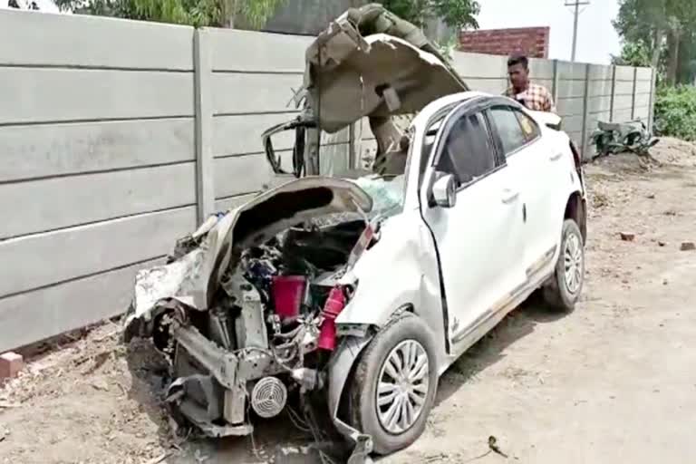 four person died in road accident in karnal