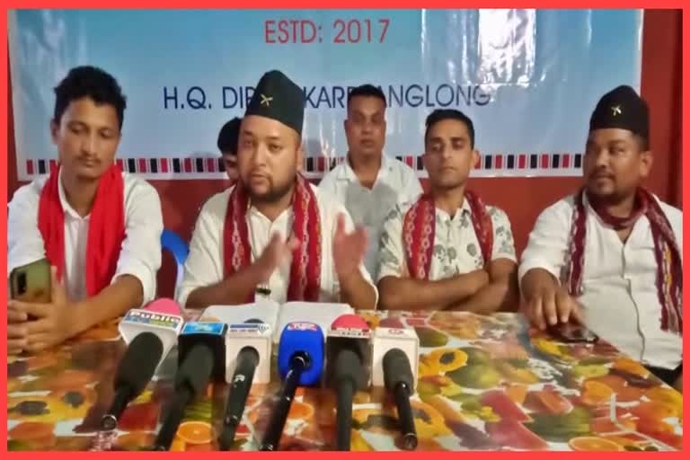 Press meet by AAGSU regarding KAAC election in Diphu