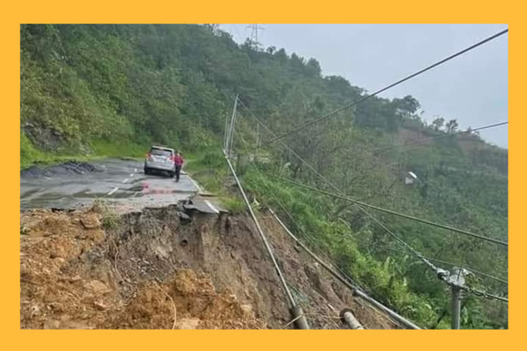 terrible form of landslides in dima hasao