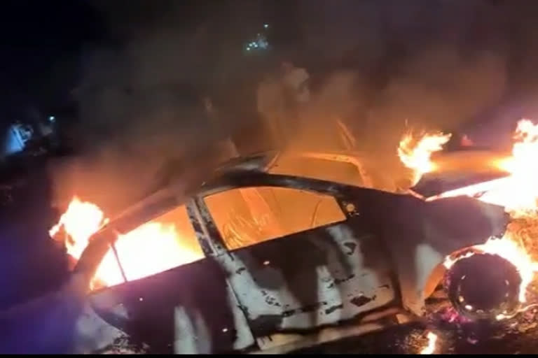 After dispute with wife car set on fire