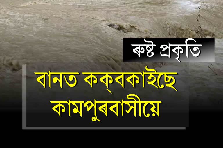 Flood effects Kampur of Nagaon district