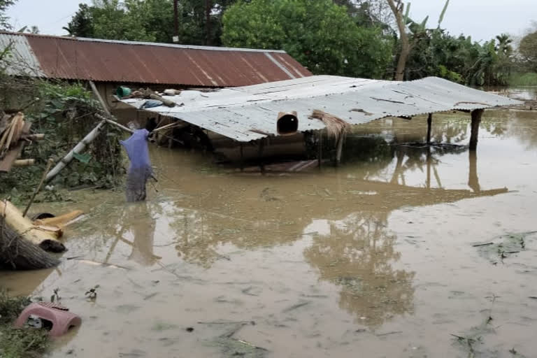 Kapili river flood effected to west Karbi Anglong