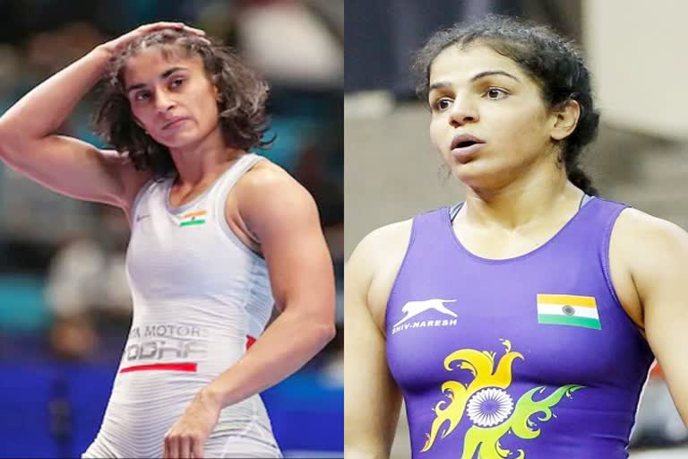 Wrestling  Commonwealth Games  Vinesh phogat  sakshi malik  trials  tickets  win  sports news  sports news in hindi  राष्ट्रमंडल खेल  ट्रायल  साक्षी मलिक  विनेश फोगाट