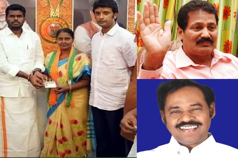 tamizhaga-vazhvurimai-katchi-party-leader-velmurugan-wife-gayatri-joined-bjp நான் வளர்கிறேனே மம்மி... OR இன்று  வேல்முருகன் மனைவி.. நாளை ஐஜேகே பாரிவேந்தர், புதிய தமிழகம் கிருஷ்ணசாமி..