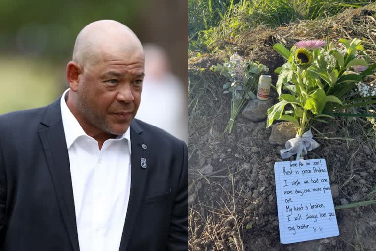 Andrew Symonds Sister Leaves Touching Note At Crash Site  Andrew Symonds  Symonds sister Louise  സൈമണ്ട്സിന്‍റെ സഹോദരിയുടെ വികാരനിർഭര കുറിപ്പ്  ആൻഡ്രൂ സൈമണ്ട്‌സ്  സൈമണ്ട്സിന്‍റെ സഹോദരി ലൂയ്‌സി