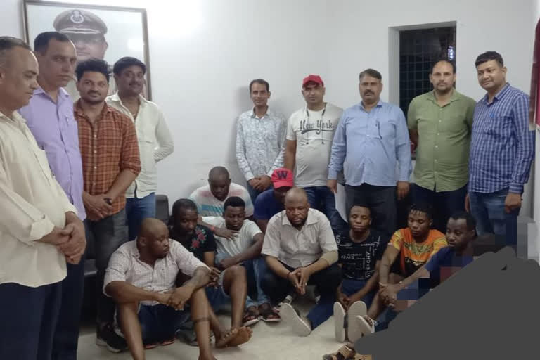 africans living illegally in delhi arrested and send to deport center