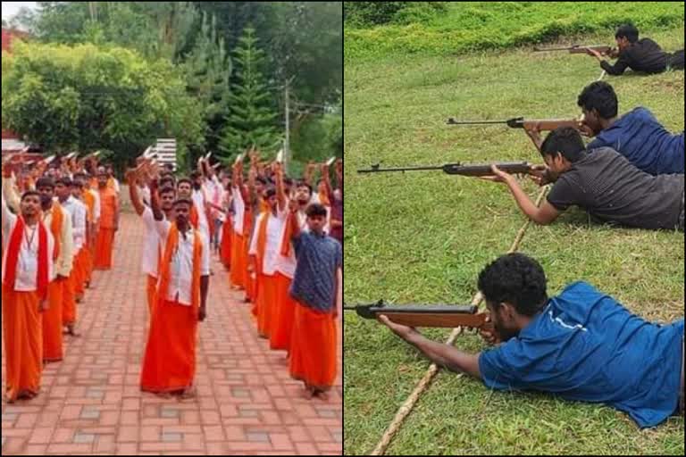 Bajrang Dal weapon training camp row: PFI files complaint  Siddaramaiah demands action  Madikeri Bajrang Dal weapon training  തോക്ക് പരീശീലനം നല്‍കി ബജ്‌റംഗ്‌ദള്‍  ബജ്‌റംഗ്‌ദള്‍ നല്‍കിയ തോക്ക് പരീശീലനത്തില്‍ കർണാടകയില്‍ രാഷ്‌ട്രീയ വിവാദം