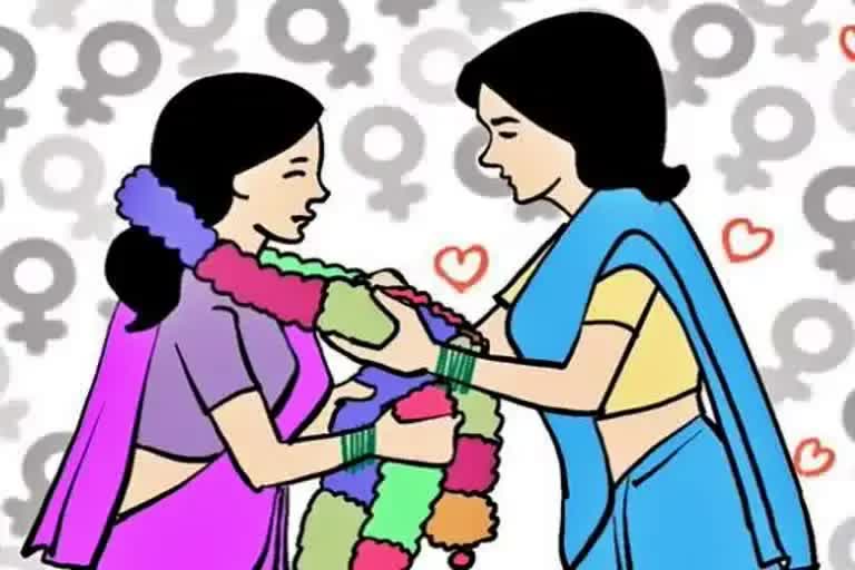 homosexual-cousin-sisters-married-in-temple-in-greater-noida