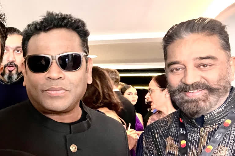 cannes 2022 indian  cannes 2022 bollywood  cannes 2022 indian celebrities  cannes film festival  cannes 2022 predictions  cannes 2022 indian delegation  75th cannes film festival 2022  cannes 2022 a r rahman kamal haasan  AR Rahman shares picture with Kamal Haasan from Cannes 2022  AR Rahman shares photo with Kamal Haasan from Cannes 2022  AR Rahman Kamal Haasan picture  ഉലകനായകനും ഓസ്‌കാർ നായകനും ഒരേ ഫ്രേമിൽ  75 മത് കാൻ ഫിലിം ഫെസ്റ്റിവൽ  എ ആർ റഹ്മാൻ കമൽ ഹാസൻ കാൻ ഫിലിം ഫെസ്റ്റിവൽ  എ ആർ റഹ്മാൻ കമൽ ഹാസൻ ഫോട്ടോ  എ ആർ റഹ്മാൻ ഇൻസ്റ്റഗ്രാം പോസ്റ്റ്