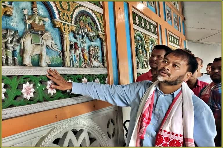 MLA Akhil Gogoi visited at Barpeta Satra