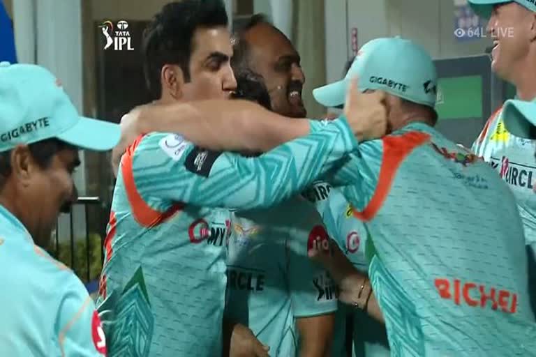 Mentor Gautam Gambhir celebrate