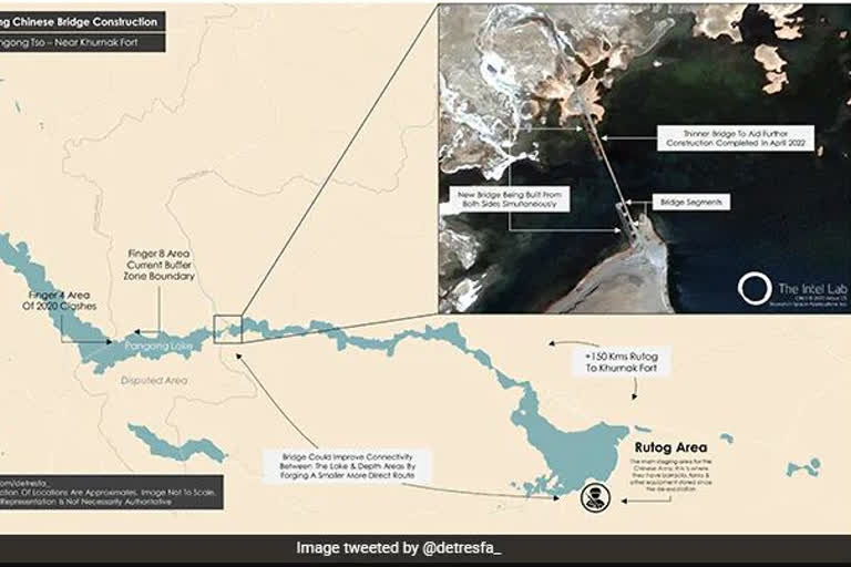 The area referred to, always felt it was occupied: MEA on China building a second bridge at Pangong Tso