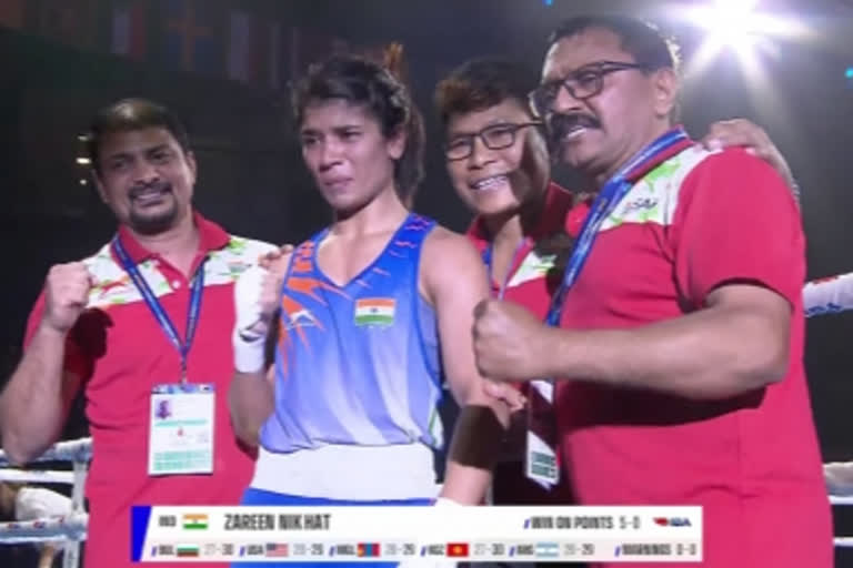 India's Nikhat Zareen wins gold, beats Jutamas Jitpong in 52kg final