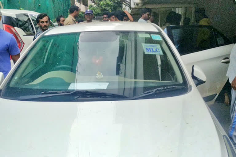 dead body found in Kakinada MLC Anantha Uday Babu's car