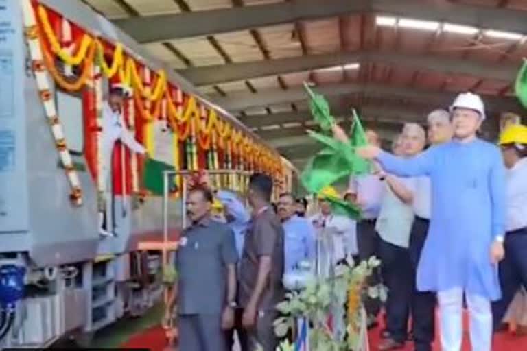 Railway Minister flags off LHB coach