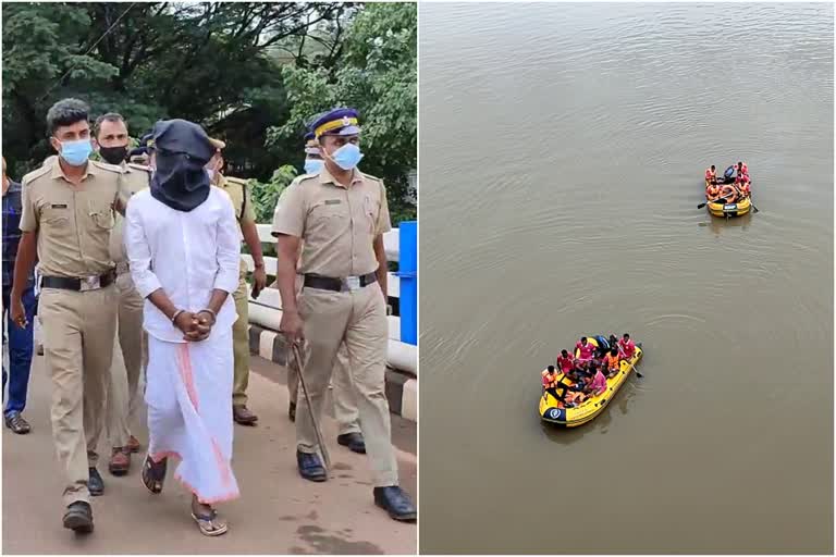 ഷാബാ ഷെരീഫ് വധം  ഷാബാ ഷെരീഫിന്‍റെ മൃതദേഹ അവശിഷ്ടം തെരയാൻ നാവിക സേന  നാട്ടുവൈദ്യന്‍ ഷാബാ ഷെരീഫിന്‍റെ കൊലപാതകം  MURDER CASE OF TRADITIONAL PHYSICIAN INVESTIGATION AT CHALIYAR RIVER  TRADITIONAL PHYSICIAN SHABA SHARIF MURDER CASE  SHABA SHARIF MURDER CASE INVESTIGATION  ഷാബാ ഷെരീഫ് കൊലപാതകത്തിൽ തെളിവെടുപ്പ് തുടരുന്നു  ഷാബാ ഷെരീഫിന്‍റെ മൃതദേഹാവശിഷ്‌ടം കണ്ടെത്താൻ നാവിക സേന ഇന്നെത്തും